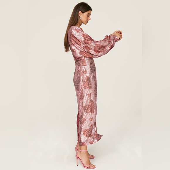 FARM Rio Pink Sequin Maxi Dress - Picture 4 of 6